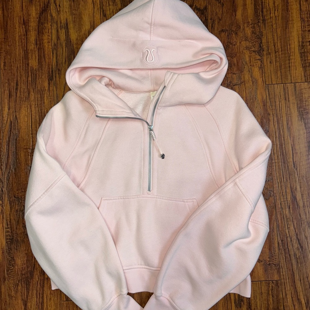 Lululemon Athletica Light Pink Half-Zip Hoodie